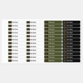 Ireland Art Deco Flag | Custom Iron-On Name Label Etiketten