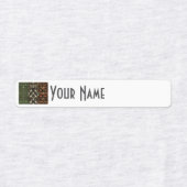 Ireland Art Deco Flag | Custom Iron-On Name Label Etiketten (Design 2)