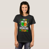 Ireland Beer Irish Drink Team Kleeblatt St Patri T-Shirt (Vorne ganz)