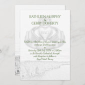 Ireland Cliffs of Moher & Irish Claddagh Ring Invi Einladung (Vorne/Hinten)