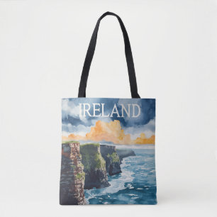 Ireland Cliffs of Moher Vintage Travel Tasche