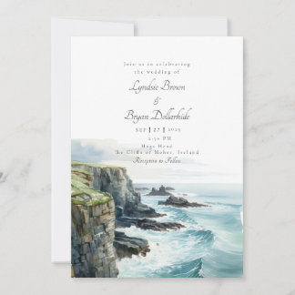 Ireland Cliffs of Moher Wedding Invitation Einladung