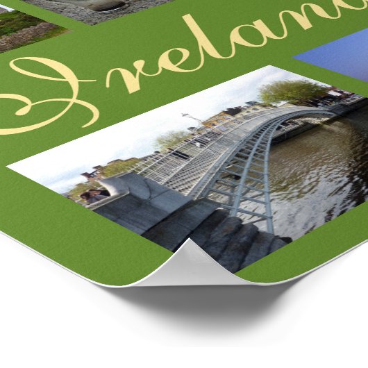 Ireland Collage (Landschaft) Poster (Ecke)