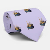 Ireland Commercial Fishing Boat with Blue Yellow Krawatte (Gerollt)