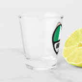 Ireland Country Code Flag Heft, IRL Schnapsglas (Links)