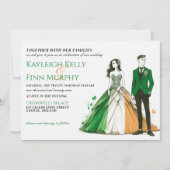 Ireland Couple Wedding Einladung (Vorderseite)
