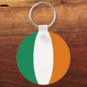 Ireland Fisheye Flag Schlüsselanhänger (Vorderseite)