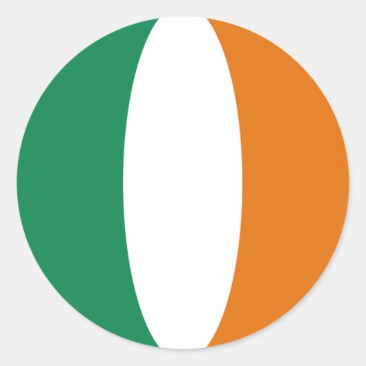 Ireland Fisheye Flag Sticker (Vorderseite)