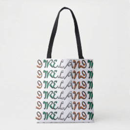 Ireland Flag Color Typografy European Country Bag Tasche