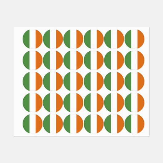 Ireland flag etiketten (Blatt)