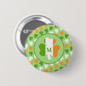 Ireland flag from shamrocks button (Vorne & Hinten)