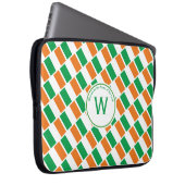 IRELAND FLAG Gewohnte Schrift Stilvolle IRISH Laptopschutzhülle (Vorne Rechts)