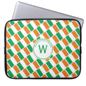 IRELAND FLAG Gewohnte Schrift Stilvolle IRISH Laptopschutzhülle (Vorderseite)