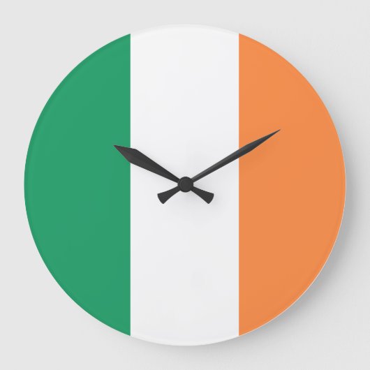 Ireland flag  große wanduhr (Vorderseite)
