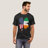 Ireland Flag Irish St Patrick s Day USA Flag Lucky T-Shirt (Vorne ganz)