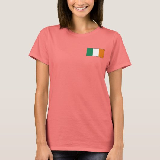 Ireland Flag + Map T - Shirt (Vorderseite)