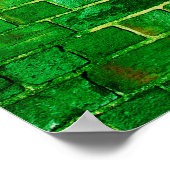 Ireland flag on a brick wall poster (Ecke)