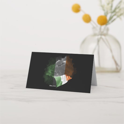 Ireland flag platzkarte (Vorderseite)