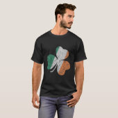 Ireland Flag Shamrock St Patrick'S Day T-Shirt (Vorne ganz)