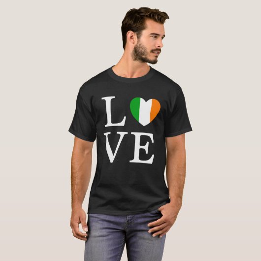 Ireland Flag Travel Vacation St Patrick s Day Iris T-Shirt (Vorne ganz)