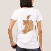 Ireland Flag x Map T - Shirt (Rückseite)