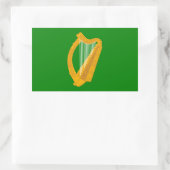 Ireland-Harnfahne Rechteckiger Aufkleber (Tasche)