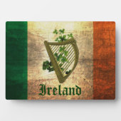 Ireland Harp Flag Tabletop Fotoplatte (Vorderseite)