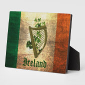 Ireland Harp Flag Tabletop Fotoplatte (Seite)