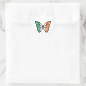 Ireland Hypolimnas Butterfly Runder Aufkleber (Tasche)
