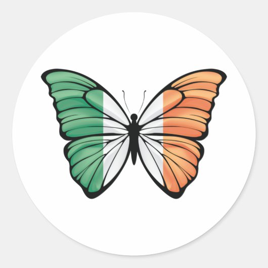 Ireland Hypolimnas Butterfly Runder Aufkleber (Vorderseite)