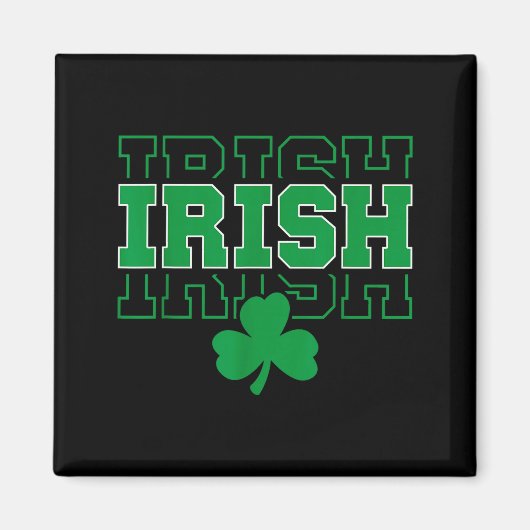 Ireland Irish Ancestry Varsity Style For Men Women Magnet (Vorne)