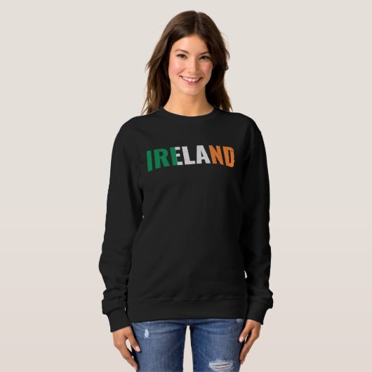 Ireland Irish Home Pride Irish Flag Sweatshirt (Vorne ganz)