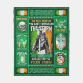 Ireland Irishman Replik Kleeblatt	 Fleecedecke (Vorderseite)