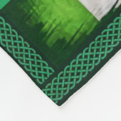 Ireland Irishman Replik Kleeblatt	 Fleecedecke (Ecke)