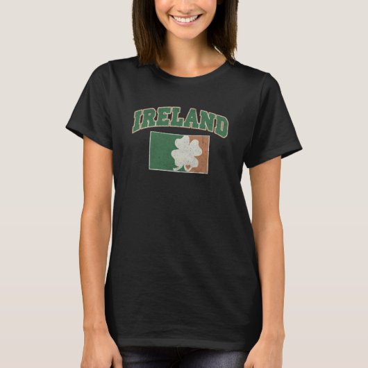 Ireland Lucky Shamrock Happy St Patrick's Day C Ir T-Shirt (Vorderseite)