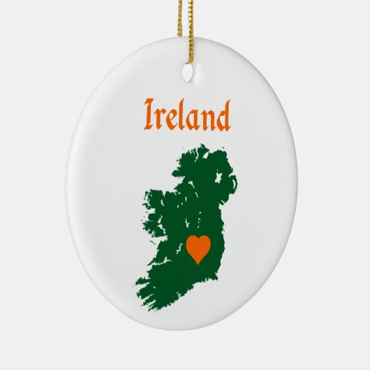 Ireland Map Keramik Ornament (Rechts)