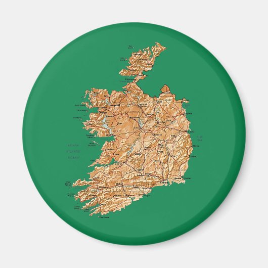 Ireland Map Magnet (Vorne)