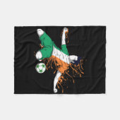 Ireland National Soccer - Irish Flag Footbyll Love Fleecedecke (Vorderseite (Horizontal))