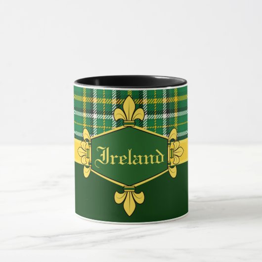 Ireland National Tartan, Customizing with name Tasse (Zentrum)