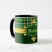 Ireland National Tartan, Customizing with name Tasse (Vorderseite Links)