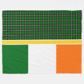 Ireland National Tartan, flag, add image or name Fleecedecke (Vorderseite (Horizontal))