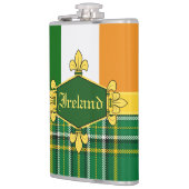 Ireland National Tartan, flag, custom with name Flachmann (Links)