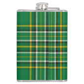 Ireland National Tartan, Kleeblatt, Add a name Flachmann (Rückseite)