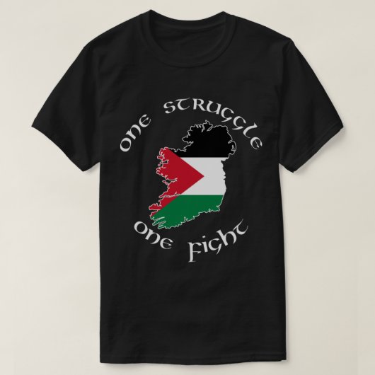 Ireland Palestine - One Struggle, One Fight Premiu T-Shirt (Design vorne)