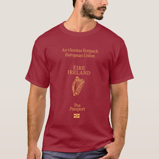Ireland passport cover T-Shirt (Vorderseite)