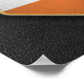 Ireland Pennant mit hochwertigem Lederlook Poster (Ecke)