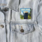 Ireland Pint Travel Poster Button (Beispiel)