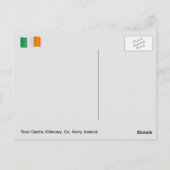 Ireland Ross Castle, Killarney, Grafschaft Kerry,  Postkarte (Rückseite)