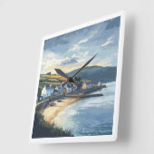 Ireland Scenic Clock Quadratische Wanduhr (Winkel)