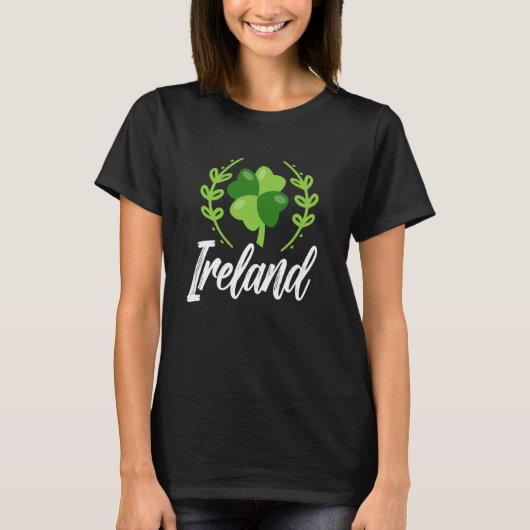 Ireland Shamrock Gaelic Leprechaun Irish St Patric T-Shirt (Vorderseite)